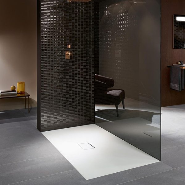 Villeroy & Boch Squaro Infinity Rectangular Shower Tray   Stone White - Image 2