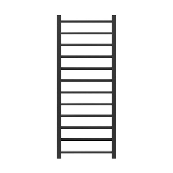 Brooklyn Black Nickel 1200 x 500mm Straight Heated Towel Rail - Image 3