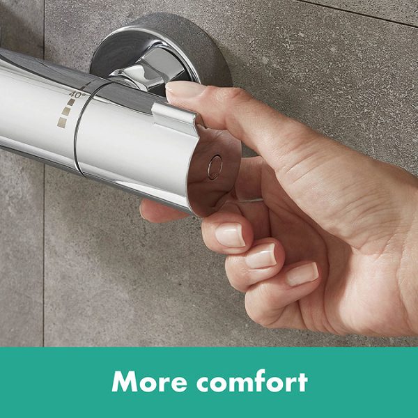 hansgrohe Ecostat 1001 CL Thermostatic Exposed Bath Shower Mixer - Image 3