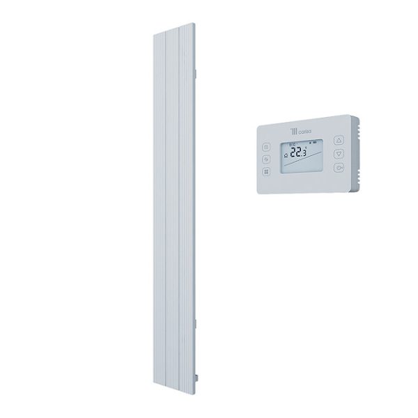 Carisa Boreas M Textured White Electric Aluminum Radiator 1800 x 276mm - Image 3