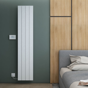 Carisa Boreas M Textured White Electric Aluminum Radiator 1800 x 369mm