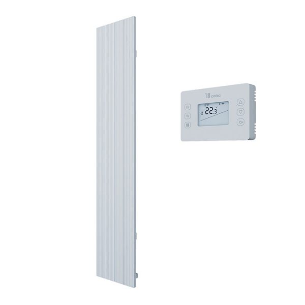 Carisa Boreas M Textured White Electric Aluminum Radiator 1800 x 369mm - Image 3