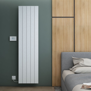 Carisa Boreas M Textured White Electric Aluminum Radiator 1800 x 462mm