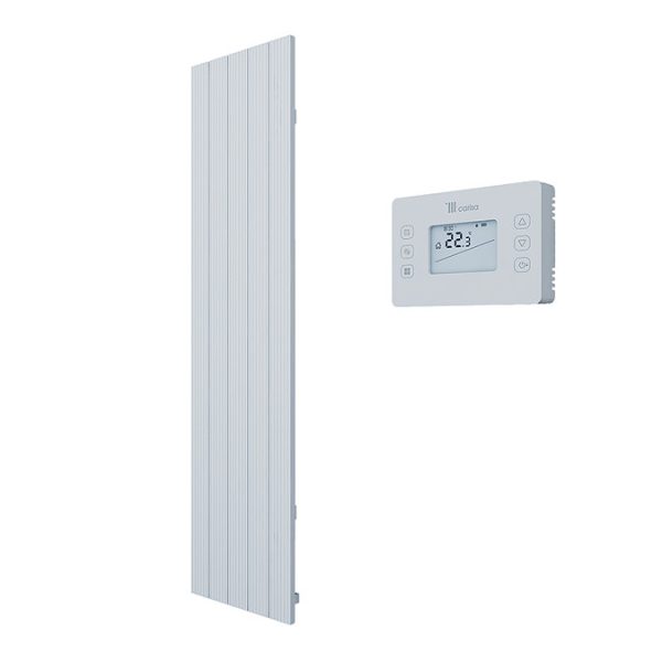 Carisa Boreas M Textured White Electric Aluminum Radiator 1800 x 462mm - Image 3