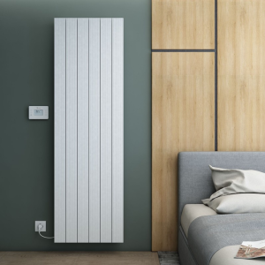 Carisa Boreas M Textured White Electric Aluminum Radiator 1800 x 555mm