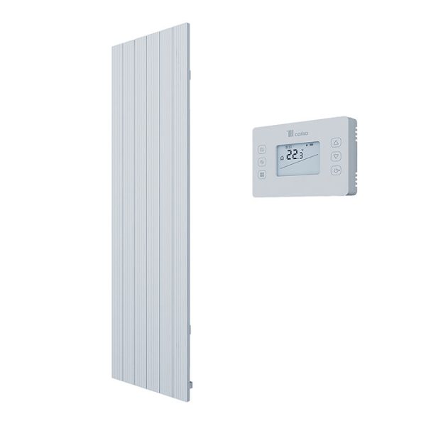 Carisa Boreas M Textured White Electric Aluminum Radiator 1800 x 555mm - Image 3