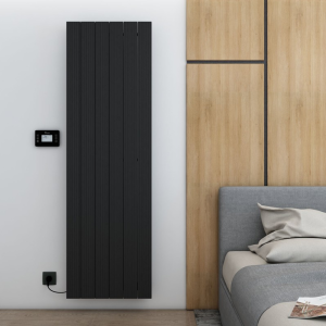 Carisa Boreas M Textured Black Electric Aluminum Radiator 1800 x 555mm