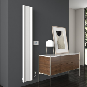 Carisa Boreas B Textured White Electric Aluminum Radiator 1800 x 276mm