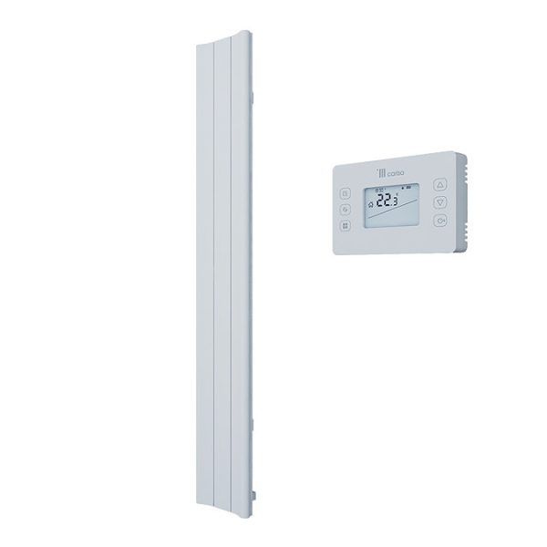 Carisa Boreas B Textured White Electric Aluminum Radiator 1800 x 276mm - Image 3