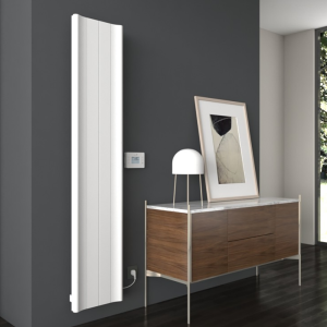 Carisa Boreas B Textured White Electric Aluminum Radiator 1800 x 369mm