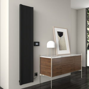 Carisa Boreas B Textured Black Electric Aluminum Radiator 1800 x 369mm