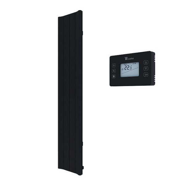 Carisa Boreas B Textured Black Electric Aluminum Radiator 1800 x 369mm - Image 3