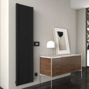 Carisa Boreas B Textured Black Electric Aluminum Radiator 1800 x 462mm