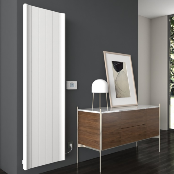 Carisa Boreas B Textured White Electric Aluminum Radiator 1800 x 555mm