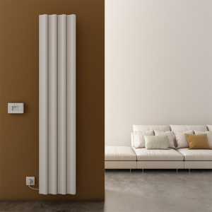 Carisa Boreas S Textured White Electric Aluminum Radiator 1800 x 369mm