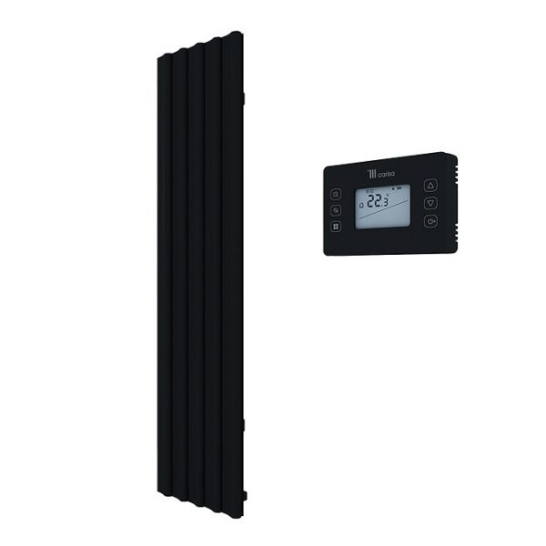 Carisa Boreas S Textured Black Electric Aluminum Radiator 1800 x 462mm - Image 3