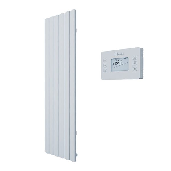 Carisa Boreas S Textured White Electric Aluminum Radiator 1800 x 555mm - Image 3