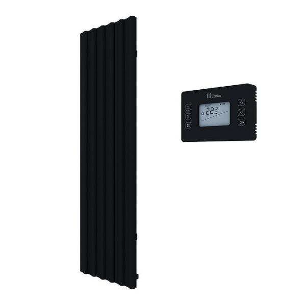 Carisa Boreas S Textured Black Electric Aluminum Radiator 1800 x 555mm - Image 3