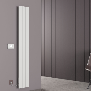 Carisa Boreas N Textured White Electric Aluminum Radiator 1800 x 276mm