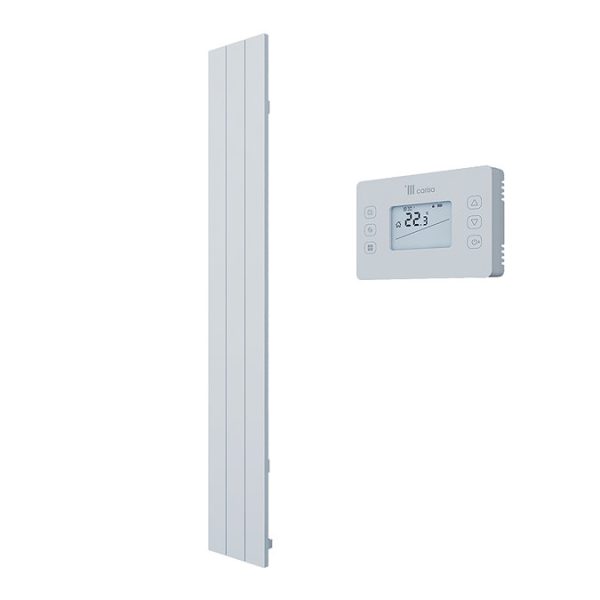 Carisa Boreas N Textured White Electric Aluminum Radiator 1800 x 276mm - Image 3