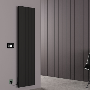 Carisa Boreas N Textured Black Electric Aluminum Radiator 1800 x 462mm