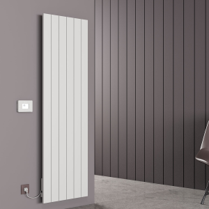 Carisa Boreas N Textured White Electric Aluminum Radiator 1800 x 555mm