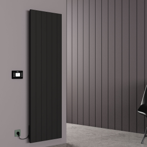 Carisa Boreas N Textured Black Electric Aluminum Radiator 1800 x 555mm
