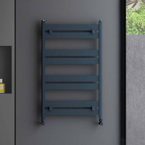 Carisa Ligne Textured Anthracite Heated Towel Rail 805 x 480mm