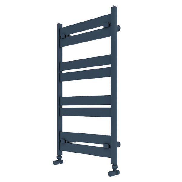 Carisa Ligne Textured Anthracite Heated Towel Rail 805 x 480mm - Image 4