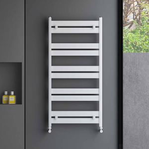 Carisa Ligne Textured White Heated Towel Rail 1015 x 480mm