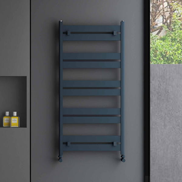 Carisa Ligne Textured Anthracite Heated Towel Rail 1015 x 480mm