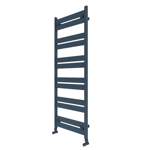 Carisa Ligne Textured Anthracite Heated Towel Rail 1225 x 480mm - Image 4