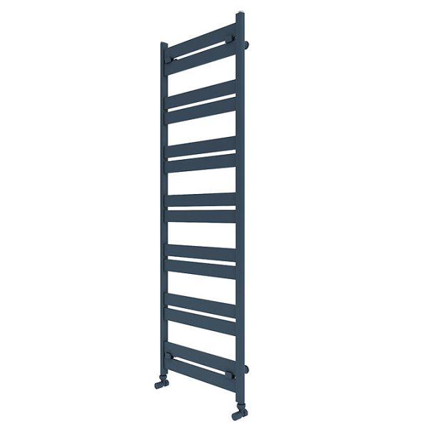 Carisa Ligne Textured Anthracite Heated Towel Rail 1435 x 480mm - Image 4