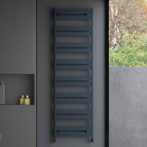 Carisa Ligne Textured Anthracite Heated Towel Rail 1645 x 480mm