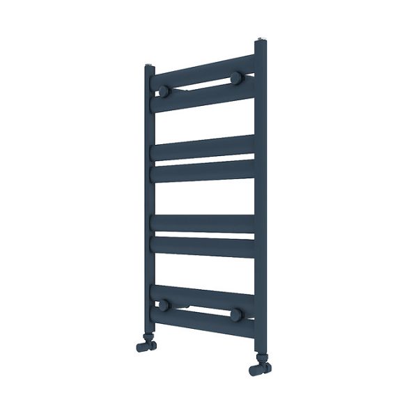 Carisa Soleil Textured Anthracite Heated Towel Rail 805 x 480mm - Image 4