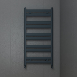 Carisa Soleil Textured Anthracite Heated Towel Rail 1015 x 480mm
