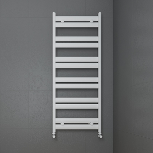 Carisa Soleil Textured White Heated Towel Rail 1225 x 480mm