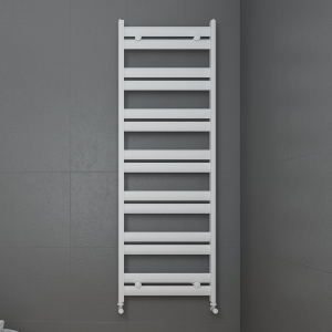 Carisa Soleil Textured White Heated Towel Rail 1435 x 480mm