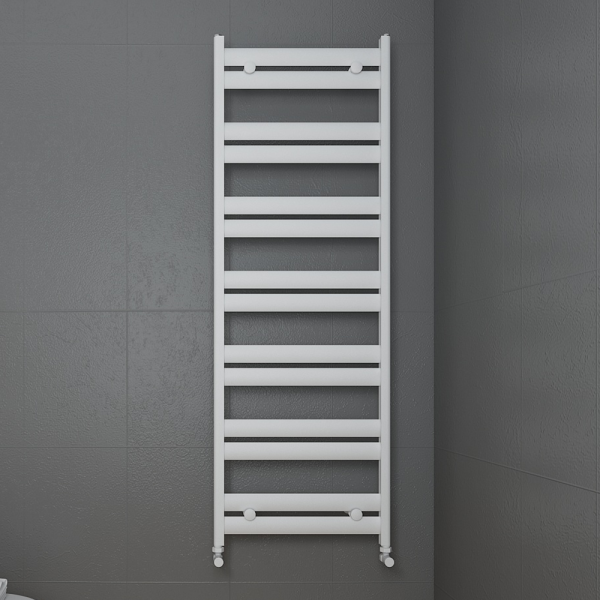 Carisa Soleil Textured White Heated Towel Rail 1435 x 480mm
