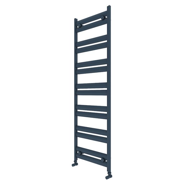 Carisa Soleil Textured Anthracite Heated Towel Rail 1435 x 480mm - Image 4