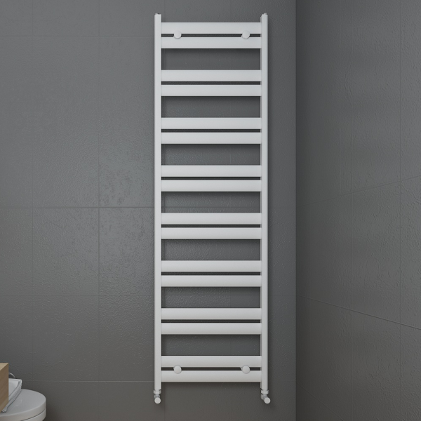 Carisa Soleil Textured White Heated Towel Rail 1645 x 480mm