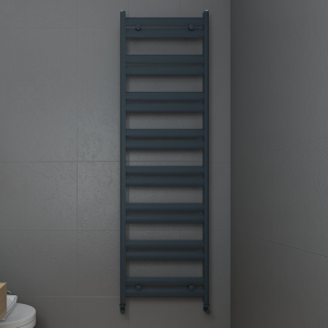 Carisa Soleil Textured Anthracite Heated Towel Rail 1645 x 480mm