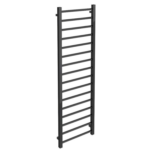Brooklyn Black Nickel 1600 x 500mm Straight Heated Towel Rail - Image 2