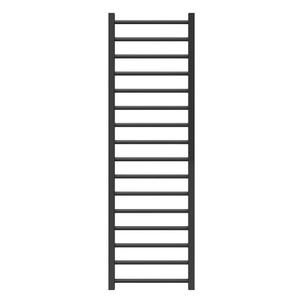 Brooklyn Black Nickel 1600 x 500mm Straight Heated Towel Rail - Image 3
