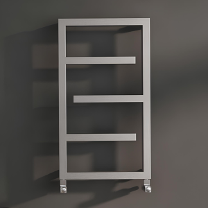 Carisa Eclipse Brushed Stainless Steel Heated Towel Rail 880 x 500mm