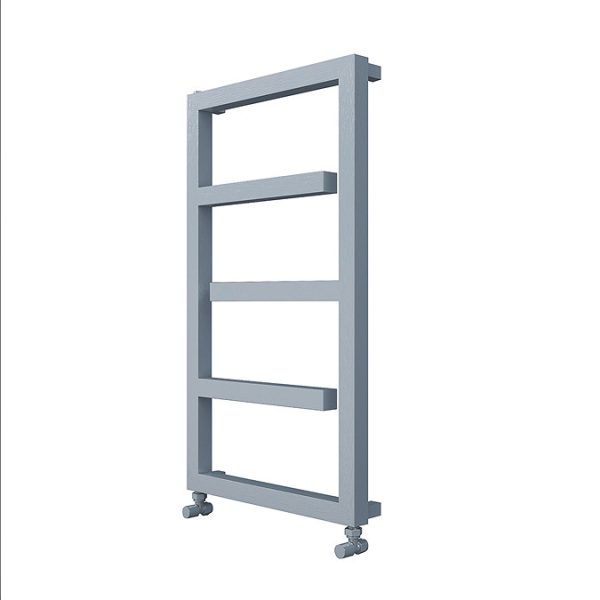 Carisa Eclipse Brushed Stainless Steel Heated Towel Rail 880 x 500mm - Image 3