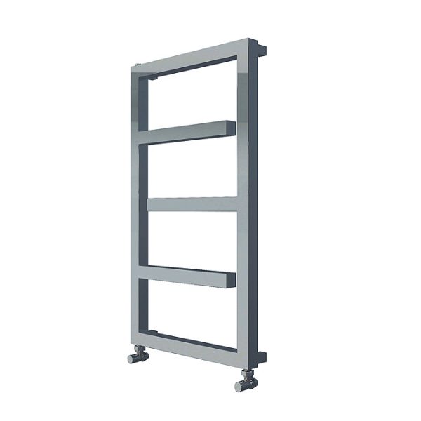 Carisa Eclipse Polished Stainless Steel Heated Towel Rail 880 x 500mm - Image 3