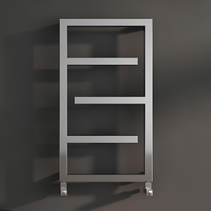 Carisa Eclipse Polished Stainless Steel Heated Towel Rail 880 x 500mm