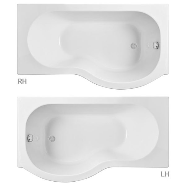 Cruze Shower Bath Enclosure   1700mm P Shaped incl. Screen + Panel - Image 2