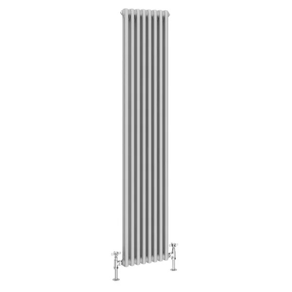 Keswick Grey 1800 x 380mm Cast Iron Style Traditional 2 Column Radiator